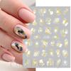 Cross-border novos adesivos de nail art preto e branco mármore textura fita letras linhas geométricas adesivos unhas adesivos