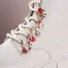 Accesorios Navideños Estilo Británico Transfronterizos Colgante de Sombrero con Goteo de Aceite Retro Copo de Nieve Bastón del Anciano Hebilla de Zapato Colgante