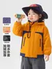 Abrigo de invierno estilo europeo para niños, impermeable, forrado de polar, ropa nueva para niños, conjunto de invierno cálido para niños y bebés