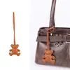 Corbata de Lazo Oso Pequeño Colgante de Cuero Regalo de Comercio Exterior Dropshipping Decoración para Mochila Teléfono Colgante para Llavero