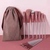 13 Sijiqing juego de brochas de maquillaje portátil de pelo suave brocha para rubor brocha para sombra de ojos juego completo de herramientas de belleza para principiantes