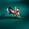 Moda Coreana Broche Pequeño de Mariposa Simple Creativo Elegante Pines Pequeños Atmosféricos Cristal de Imitación Accesorios de Ropa Ramillete Mujer