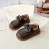 Zapatos Pequeños de Cuero con Lazo para Niñas Zapatos de Princesa 2026 Primavera/Otoño Nuevos Zapatos Mary Jane de Suela Suave para Bebé