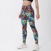Europa y Estados Unidos transfronterizos nuevo estampado digital de alta definición talla grande cintura alta elásticos para correr entrenamiento yoga pantalones leggings