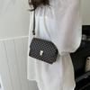 Bolsa estilo ocidental feminina outono 2023, nova bolsa transversal casual simples, bolsa de ombro simples e moderna, bolsa quadrada pequena
