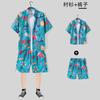 Tailandia camisa de flores de manga corta ropa de la isla de Hainan ropa de playa estilo Sanya Xiaowei estilo de viaje estilo pareja traje de camisa de verano