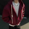 Suéter cárdigan de peso pesado estilo americano High Street con cuello alto, guapo, para hombre, primavera y otoño, marca de moda para parejas, sentido del diseño, chaqueta súper popular para hombres y mujeres