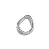 Pingente de joia de aço inoxidável feito à mão diy design abstrato torcido pulseira brincos pingente pequeno requintado atacado