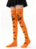 Calcetines de Tela de Araña de Halloween Hasta la Rodilla Mascarada cosplay Medias de Seda Calcetín de Calavera Calavera Calcetines Estampados