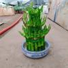 Torre de Bambú, Festival de Bambú Rico, Planta de Cultivo en Agua Alta, Fácil de Cultivar, Flor de la Fortuna para la Sala de Estar, Planta Verde, Planta de Bambú en Maceta para Cultivo en Agua Interior