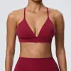 Popular European and American Yoga Sports Bra, Quick-Dry, Double-Sided Brushed, Sexy Cross-Back Fitness Bra 52736