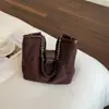 Bolso Grande Casual Estilo Coreano 2026 Principios de Otoño Nueva Moda Bolso Tote Retro Gran Capacidad para Viajes al Trabajo Bolso de Hombro Único con Cadena