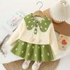 Juego de Piezas de 101.2 kg Estilo Coreano Moderno y Elegante para Bebé Niña Otoño e Invierno Lleno de Corazón Nuevo Conjunto de Suéter y Falda para Niños
