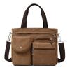 Bolsa Transversal Masculina Wanke Shang Canvas Resistente ao Desgaste Bolsa de Ombro Bolsa para Notebook Masculina Urbana Simples Portátil Bolsa Masculina para Passeios