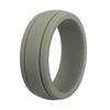 Anillo de silicona europeo y americano para hombre de 8 mm de ancho, doble ranura, grupo de 3 colores, anillo de boda, anillo de silicona, anillo deportivo