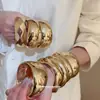 Pulsera Geométrica Redonda Cuadrada Facetada de Acrílico Pulsera Metálica Transfronteriza Europea y Americana Joyería de Diseño Nicho para Mujeres