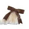 Ambiente Francés de Otoño e Invierno Tejido Retro Lazo Horquilla Clip de Primavera Estilo Coreano Versátil Clip Superior para la Parte Trasera de la Cabeza Accesorio para el Cabello