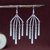 Pendientes de estilo nacional de plata Miao de imitación vintage, pendientes de estilo bohemio, moda transfronteriza para mujer, borla Joker en stock, venta al por mayor