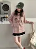 Camiseta Rayada para Niña Otoño 2026 Nuevo Estilo Niñas Niños Grandes Bonita Manga Larga Infantil Estilo Coreano Primavera Otoño Capa Base Moderna