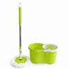 Mop rotativo de aço inoxidável com dois baldes e espremedor sem contato com as mãos, conjunto de balde de mop para limpeza doméstica, atacado para vendas transfronteiriças