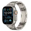Adecuado para Bandas de Apple Watch, Banda de Reloj de Metal de Titanio con Borde Brillante Iwatch11, Banda de Apple Watch de DLC