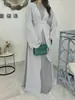 Vestido Largo de Moda con Lazo para Mujer 2026, Color Sólido, Casual, Suave y Cómodo, Vestido Abrigo con Cinturón, Estilo Vacacional