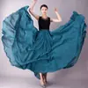 Falda grande de gasa de doble capa de 720 grados para baile moderno, baile de salón, falda larga para práctica de baile cuadrado, falda de baile Xinjiang