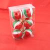 Nuevas Bolas de Navidad Pintadas de 6 cm Paquete de 6 Adornos Decorativos Colgantes para Árbol de Navidad Bolas de Navidad Pintadas a Mano Bolas de Plástico Electroplateadas
