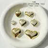 Colgante Metálico Plateado con Forma de Corazón para DIY Llavero de Teléfono con Cuentas Encanto para Bolsa Material Cuentas Sueltas Accesorios