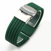 Relógio de Silicone Listrado Plano com Pulseira Substituta Tian Suo Omega dw Seiko Water Ghost Fine Iron City Cassiou Masculino à Prova d'Água