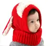 Gorro de una pieza con forma de cachorro estilo coreano para invierno, capa de lana para bebé, chal cálido, calentador de cuello estilo coreano, gorro con protección para las orejas al por mayor