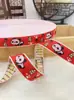 Laço de fita festivo estilo chinês vermelho grande de 1,0-1,7 cm acessórios para roupas de minorias étnicas atacado