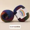 Fio de Lã Tingido em Seção Fio de Lã Arco-Íris Fio Fino Fantasia Fio para Xale Chapéu Lenço Tricô à Mão Espessura Média