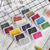 Almofada de Tinta Colorida Aprendizado Cintura Côncava Selo Grande Selo Companheiro 17 Cores Almofada de Tinta Coreana Pode Definir logo Outlet de Fábrica