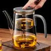 Bule de Chá Elegante Caneca Modelo Novo 2025 Separação Chá-Água Revestimento Interno Totalmente de Vidro Filtro de Um Clique Infusor de Chá Magnético Caneca para Uso Doméstico