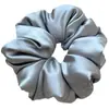 Diadema de satén scrunchie extragrande de moda 2025 para mujer que no tira del pelo