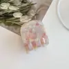 Pinza lateral de ácido acético estilo red de internet 2.5 cm puede sujetar flequillo pequeño fresco estampado de leopardo accesorios para el cabello a todo color