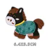 Pegatinas de Tela Bordadas de Ponis de Dibujos Animados, Sin Planchado, Bolsas, Chaquetas de Plumas, Zapatos y Sombreros, Pegatinas Decorativas Hechas a Mano para Bricolaje, Parches para Reparar Agujeros