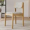 Silla de Comedor de Madera Maciza Hogar Nórdico Moderno Simple Respaldo Acolchado Taburete de Mesa de Comedor Restaurante Lujo Ligero Tela Silla de Mesa de Comedor