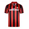 0910 Camiseta AC Milan Local Visitante Kaka Beckham Pirlo Manga Corta Manga Larga Uniforme de Fútbol Retro