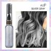 Tinta de Cabelo Transfronteiriça, Creme de Tinta de Cabelo Lavável de Sete Cores, Caneta de Tinta de Cabelo Temporária Descartável, Creme de Tinta para Sobrancelhas Multifuncional de Cor da Moda