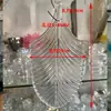 Folhas de Reposição para Lustre de Cristal DIY Peças Sobressalentes para Casa Acessórios de Folha de Árvore de Vidro Acessórios de Peças de Lâmpada de Concha Conjunto Completo
