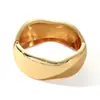 Pulsera Irregular Única para Mujer, Estilo Europeo y Americano, Brazalete de Metal, Joyería de Moda y Sencilla para Mujer