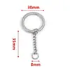 Llavero de Acero Inoxidable, Colgante de Llavero Engrosado y Endurecido, Accesorios para Llaveros DIY Hechos a Mano