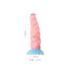 Dildo de Silicone Líquido Sereia Plug Anal Espiral Brinquedos Anais Massagem da Próstata Masculina Expansor Anal Venda por Atacado
