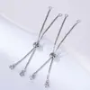 Acessórios de Corrente de Extensão para Pulseira em Ouro 18K Banhado Corrente de Extensão para Colar Pulseira Corrente de Acabamento DIY Telescópica Ajustável Acessórios