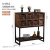 Venda por atacado ferro vintage rack de armazenamento pintado cômoda armário corredor armário pequeno apartamento armário de TV quarto armário de armazenamento varanda armário