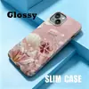 Funda para Teléfono Película de Cobertura Total Flor de Perla Rosa Suave Manzana 18Pro Comercio Exterior al por Mayor Iphone17Pro