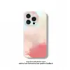 Capa de celular em filme pintada estilo grafite e com gradiente, adequada para iPhones 17 Pro Max, Xiaomi 17 e telefones Huawei, projetada para meninas com um toque artístico