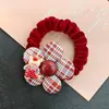 Lazo de Terciopelo Rojo Flor de Año Nuevo para el Cabello, Lazo Lindo para Niños, Lazo para el Cabello, Diadema, Lazo para el Cabello, Accesorios para el Cabello de Niña